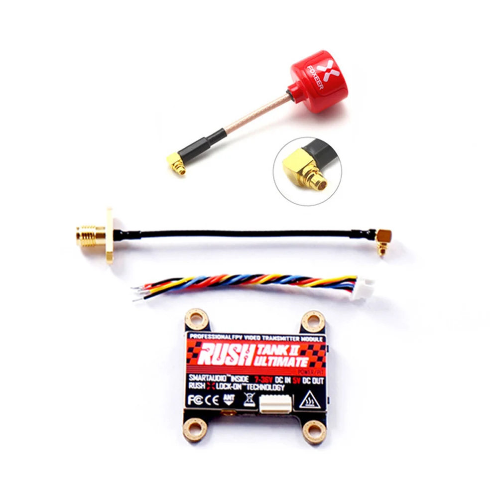 RUSH TANK II V2 5.8G 48CH Raceband PIT/25-800mW Switchable 2-8S VTX for RC FPV Racing Freestyle Nazgul5 Tyro129
RUSH TANK II V2 5.8G 48CH Raceband PIT/25-800mW Switchable 2-8S VTX for RC FPV Racing Freestyle Nazgul5 Tyro129