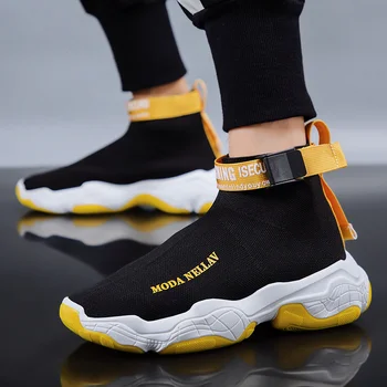 Tennis Masculino 2019 Stylish High Top Tennis Shoes Men Breathable Non-slip Sock Sneakers Mesh Fitness Sports Men Trainers Shoes
Tennis Masculino 2019 Stylish High Top Tennis Shoes Men Breathable Non-slip Sock Sneakers Mesh Fitness Sports Men Trainers Shoes
