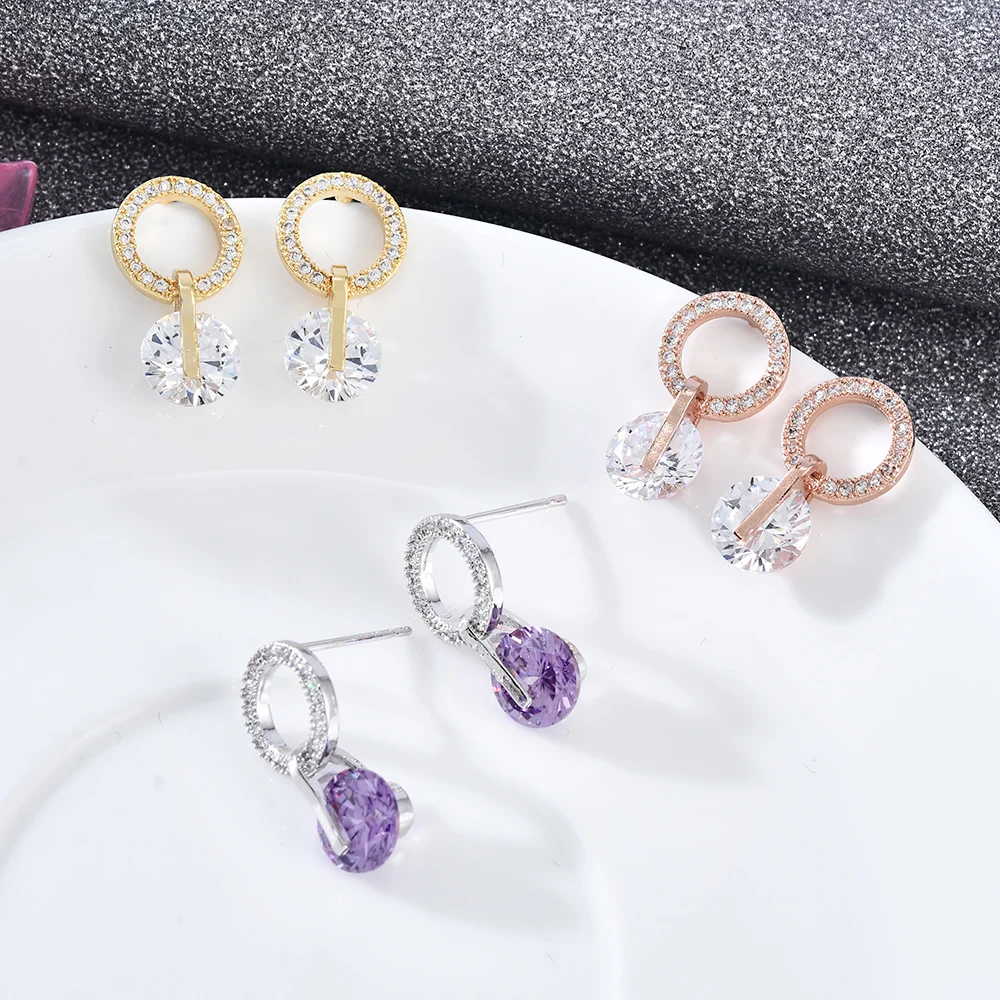 2019 New Brand Crystal Round Earrings For Women Rhinestone Wedding Party Dangle Earring Korean Fashion Jewelry Drop Earrings
2019 New Brand Crystal Round Earrings For Women Rhinestone Wedding Party Dangle Earring Korean Fashion Jewelry Drop Earrings