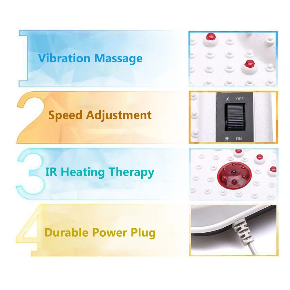Electric Vibrator Relxation Foot Massager Infrared Acupuncture Heat Therapy Relaxing Fatigue Kneading Massager Health Care Electric Vibrator Relxation Foot Massager Infrared Acupuncture Heat Therapy Relaxing Fatigue Kneading Massager Health Care