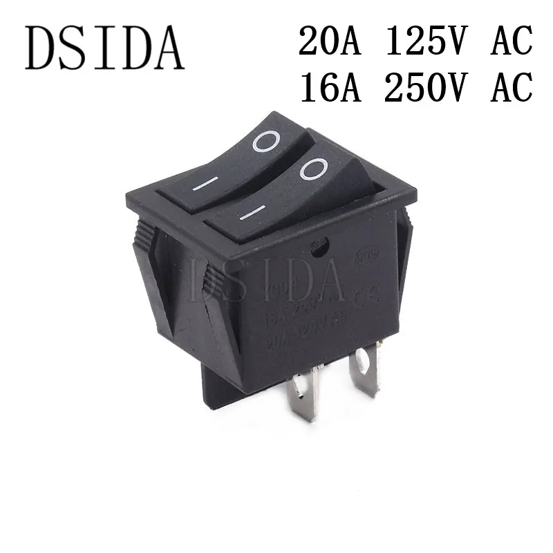 KCD4 25*31mm Rocker Switch Two-way ON-OFF 2 Position 4 Pins Power Switch 16A 250VAC/ 20A 125VAC Ship Type Switch
KCD4 25*31mm Rocker Switch Two-way ON-OFF 2 Position 4 Pins Power Switch 16A 250VAC/ 20A 125VAC Ship Type Switch