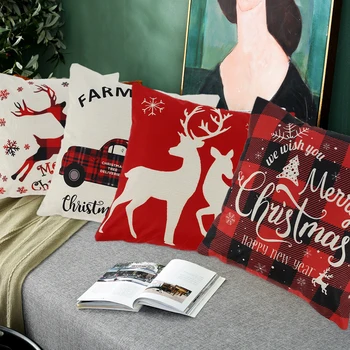 4pcs Merry Christma Decorations For Home red truck Reindeer Cushion Cover Pillowcase 2020 Christmas Ornament Navidad Xmas Gifts
4pcs Merry Christma Decorations For Home red truck Reindeer Cushion Cover Pillowcase 2020 Christmas Ornament Navidad Xmas Gifts