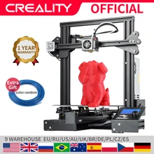 Creality 3d Ender-3 pro impressora 3d atualizado placa de construção magnética retomar a impressão falha de energia kit diy médio bem fonte alimentação(China)