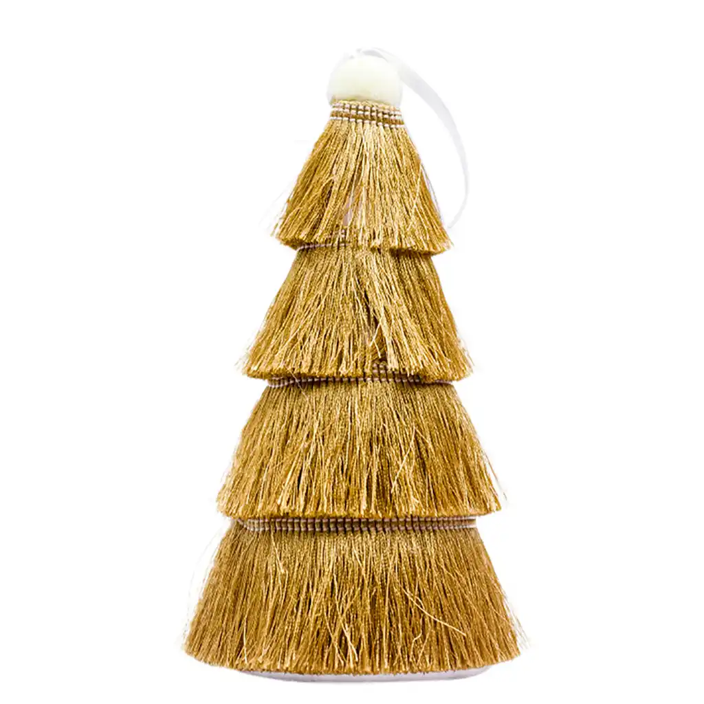 cute multicolored tassel christmas tree pendant hanging ornament