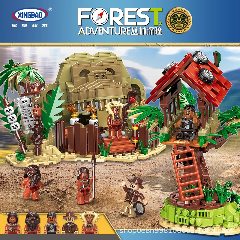 XINGBAO Building Blocks Jungle Adventure Series Small Particles Children Birthday Holiday Gift Assembled Educational Model Ornam
XINGBAO Building Blocks Jungle Adventure Series Small Particles Children Birthday Holiday Gift Assembled Educational Model Ornam