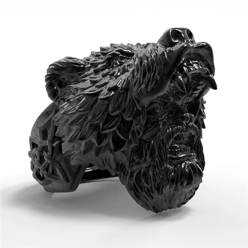 High-Grade Fine Titanium Steel Stainless Steel Rings For Men.Intrepid Viking Intrepid In Majestic Bear - Headed Hats Ring
High-Grade Fine Titanium Steel Stainless Steel Rings For Men.Intrepid Viking Intrepid In Majestic Bear - Headed Hats Ring