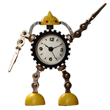 Gift Mini Desktop Analog Table Kids Alarm Clock Robot Decorative Metal Cartoon Children Practical Light
Gift Mini Desktop Analog Table Kids Alarm Clock Robot Decorative Metal Cartoon Children Practical Light