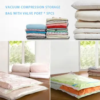Compression Bag with Valve Port Travel Convenient Travel Storage Bag Vacuum Storage Bag 3 Size 5pcs/Set PA+PE Waterproof
Compression Bag with Valve Port Travel Convenient Travel Storage Bag Vacuum Storage Bag 3 Size 5pcs/Set PA+PE Waterproof