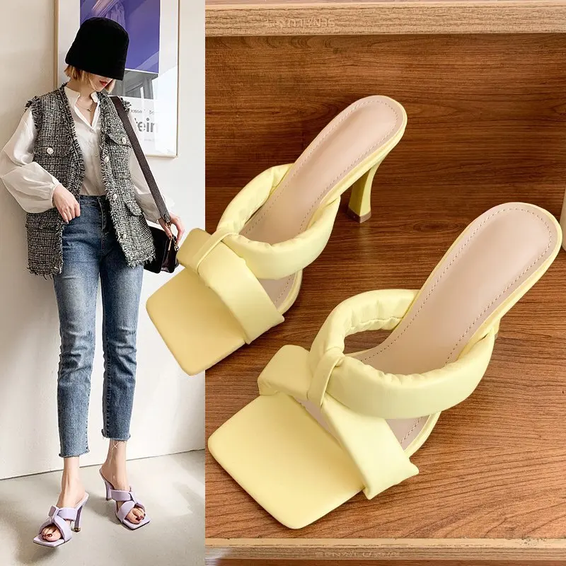 2021 Modern Slippers Women Sandals Ladies Pumps High Heels New Summer Classic Fashion Outside Thin Heels Shallow Med (3cm-5cm)
2021 Modern Slippers Women Sandals Ladies Pumps High Heels New Summer Classic Fashion Outside Thin Heels Shallow Med (3cm-5cm)