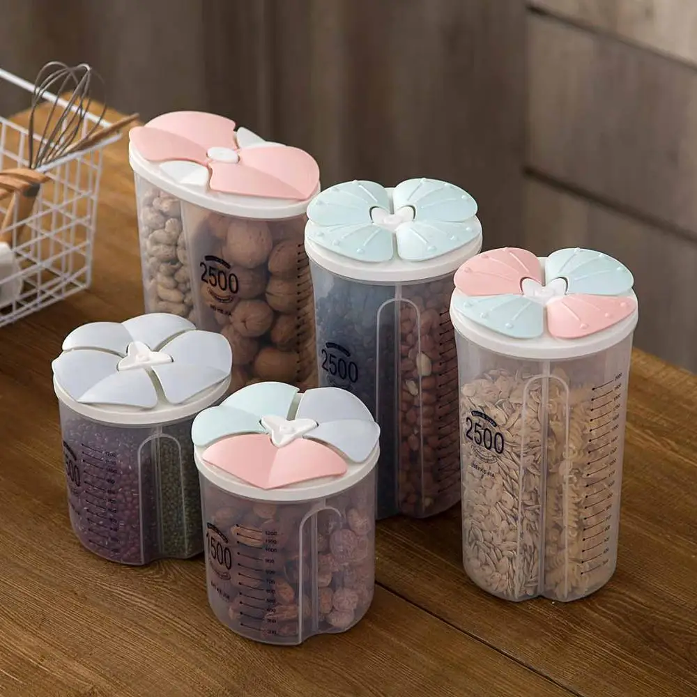 Transparent Multi-grid Kitchen Storage Containers Beans Grain Cereal Storage Container Sorting Rice Box Sealed Case with Divider
Transparent Multi-grid Kitchen Storage Containers Beans Grain Cereal Storage Container Sorting Rice Box Sealed Case with Divider