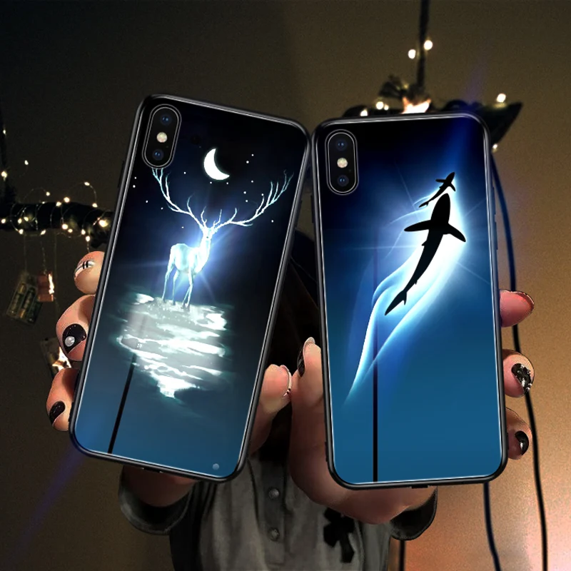 Mofi чехол для iphone huawei светодиодный shine case dropshipping |