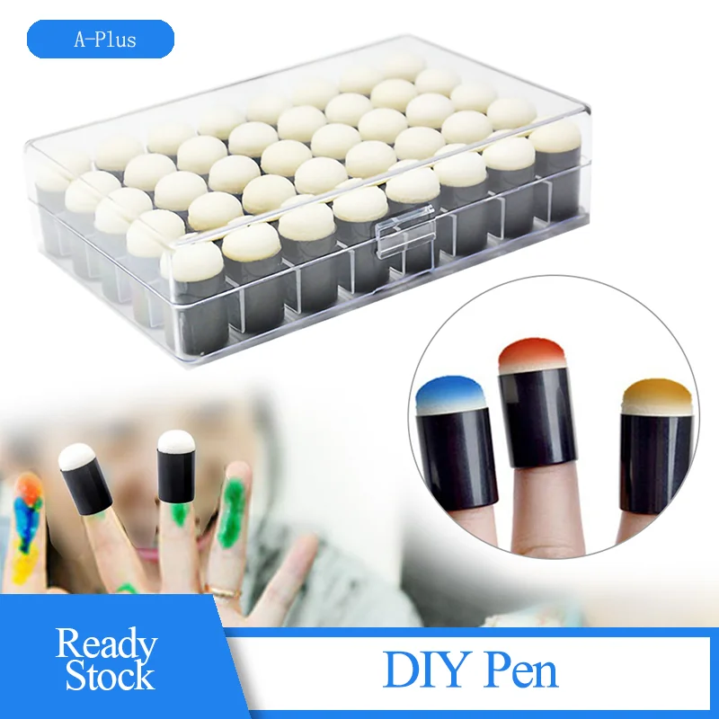 40PCS DIY Smudge Color Sponge Finger Set Children's Finger Painting Graffiti Painting Tools Smudge Tool Finger Set
40PCS DIY Smudge Color Sponge Finger Set Children's Finger Painting Graffiti Painting Tools Smudge Tool Finger Set
