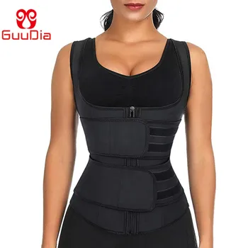 GUUDIA Women Neoprene Sauna Sweat Waist Trainer Vest with Zipper for Weight Loss Gym Workout Body Shaper Tank Top Shirt Trimmer
GUUDIA Women Neoprene Sauna Sweat Waist Trainer Vest with Zipper for Weight Loss Gym Workout Body Shaper Tank Top Shirt Trimmer