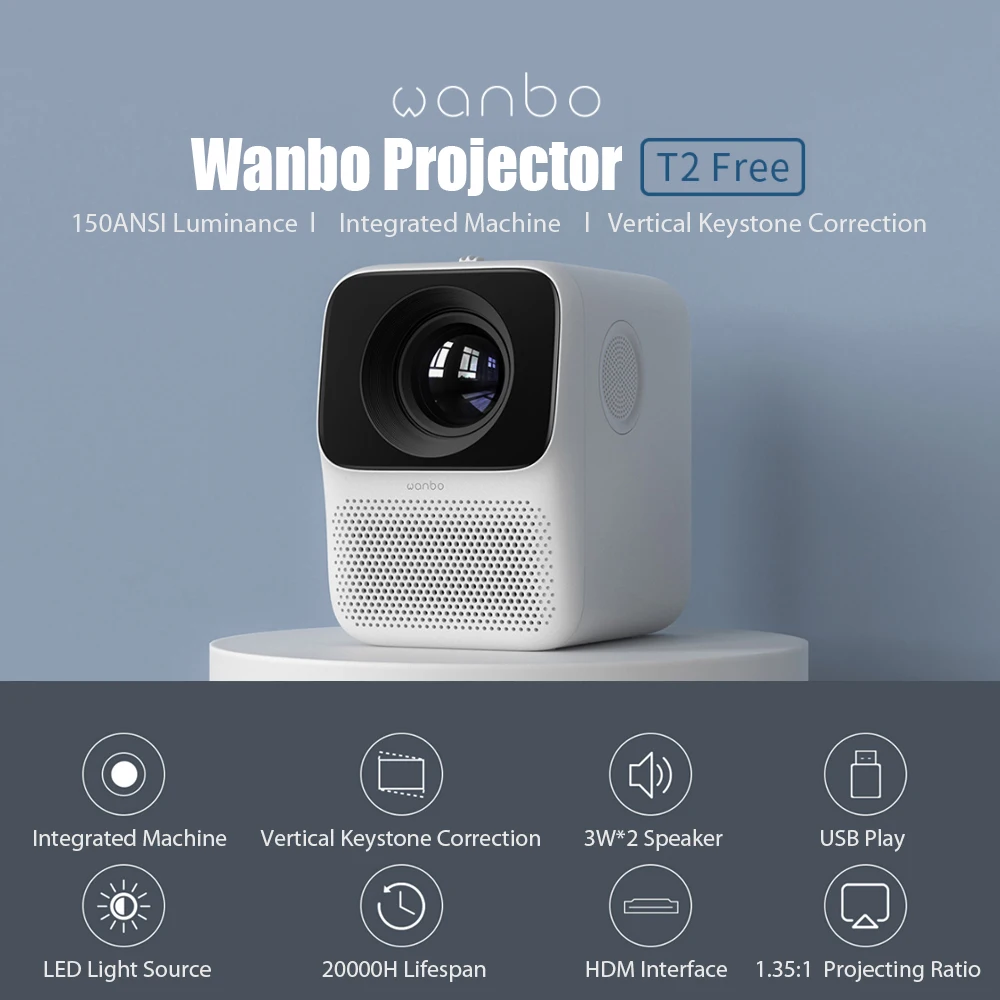 Xiaomi Wanbo Projector T2 Free Отзывы