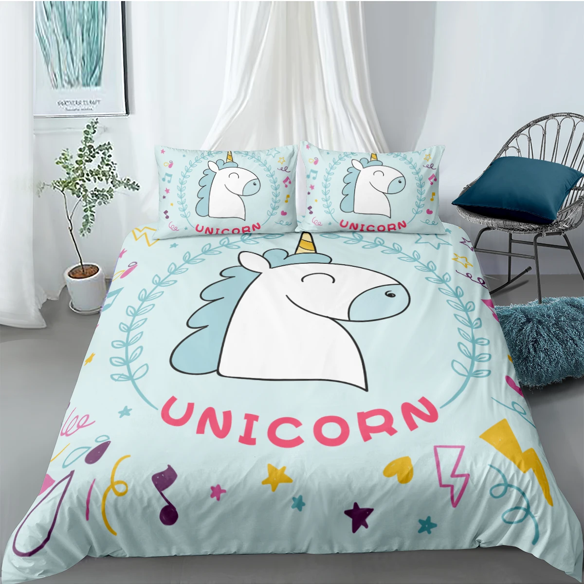 Bedding Set 3D Cartoon Duvet Cover Sets Unicorn Comforter Cases Pillow Cases Full Double Single Twin Queen King Size 160*220cm
Bedding Set 3D Cartoon Duvet Cover Sets Unicorn Comforter Cases Pillow Cases Full Double Single Twin Queen King Size 160*220cm
