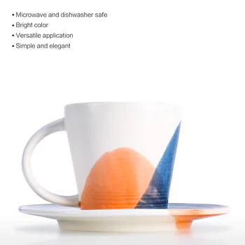 Ceramic Cup and Saucer Set Coffee Cup Set with Saucer Microwave Safe Coffee Or Espresso Cup Suitable For Cafe And Hotel Or Home
Ceramic Cup and Saucer Set Coffee Cup Set with Saucer Microwave Safe Coffee Or Espresso Cup Suitable For Cafe And Hotel Or Home