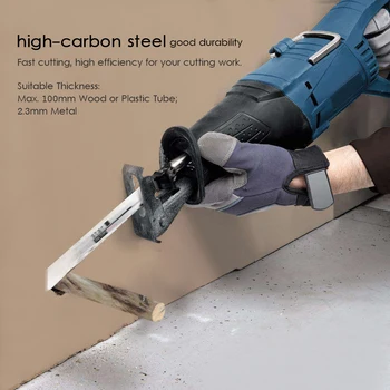 New Reciprocating Saw Blade Set Wood Metal Fast Cutting jig saw band saw 3pcs 6" 6TPI + 2pcs 8" 6TPI + 2pcs 6" 10TPI + 3pcs 6" 1
New Reciprocating Saw Blade Set Wood Metal Fast Cutting jig saw band saw 3pcs 6" 6TPI + 2pcs 8" 6TPI + 2pcs 6" 10TPI + 3pcs 6" 1