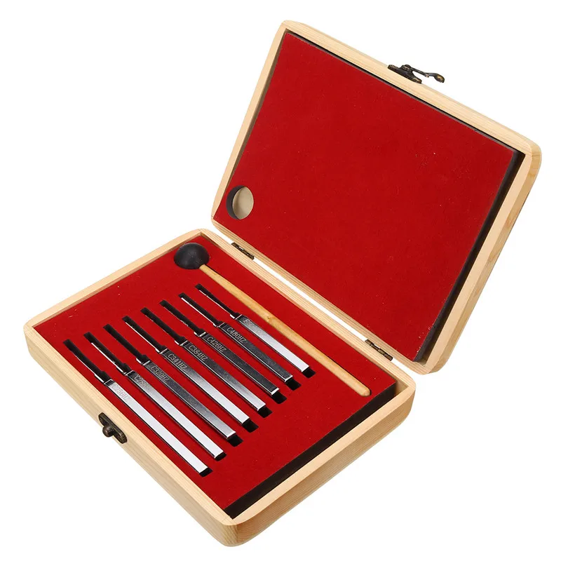 8Pcs 256-512HZ Steel Tuning Fork Set Health Physics Vibration Medical Diagnostic + Mallet Vibration Therapy Medical Tools
8Pcs 256-512HZ Steel Tuning Fork Set Health Physics Vibration Medical Diagnostic + Mallet Vibration Therapy Medical Tools