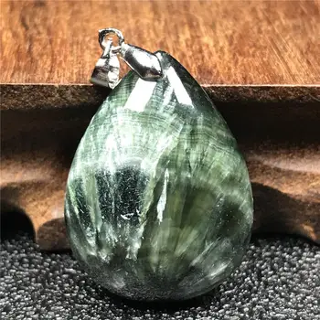 Top Natural Green Seraphinite Pendant Jewelry For Woman 32x24x10mm Beads Silver Crystal Water Drop Stone Fashion Jewelry AAAAA 
Top Natural Green Seraphinite Pendant Jewelry For Woman 32x24x10mm Beads Silver Crystal Water Drop Stone Fashion Jewelry AAAAA