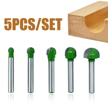 5pcs Ball Tip 6mm Shank Router Bits Set 6-18mm Carbide Milling Cutter Hand Woodworking Drilling Groove Tool
5pcs Ball Tip 6mm Shank Router Bits Set 6-18mm Carbide Milling Cutter Hand Woodworking Drilling Groove Tool