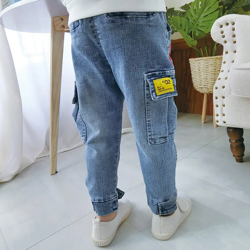 BOY'S Bib Overall Spring Clothing 2019 New Style Spring And Autumn Children Western Style Jeans Children Spring Korean-style Chi
BOY'S Bib Overall Spring Clothing 2019 New Style Spring And Autumn Children Western Style Jeans Children Spring Korean-style Chi