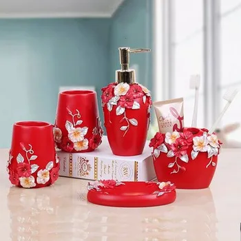 Resin Bathroom Accessory Set Washing Tools Bottle Mouthwash Cup Soap Toothbrush Holder Bathroom Kit
Resin Bathroom Accessory Set Washing Tools Bottle Mouthwash Cup Soap Toothbrush Holder Bathroom Kit