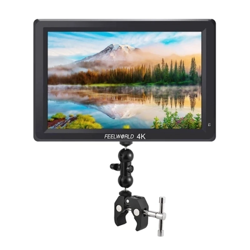 Feelworld T756 7 Inch IPS Full HD 4K On-Camera Monitor 1920 x 1200 Resolution / Support 4K Signal HDMI Input/ Output with Dull B
Feelworld T756 7 Inch IPS Full HD 4K On-Camera Monitor 1920 x 1200 Resolution / Support 4K Signal HDMI Input/ Output with Dull B