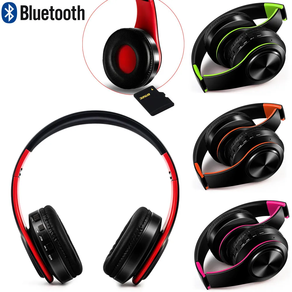 Bluetooth 4.0 Headphones Over Ear Hi-Fi Stereo Wireless Headset With Mic Support SD/TF Card For Iphone Xiaomi For Pc #20
Bluetooth 4.0 Headphones Over Ear Hi-Fi Stereo Wireless Headset With Mic Support SD/TF Card For Iphone Xiaomi For Pc #20
