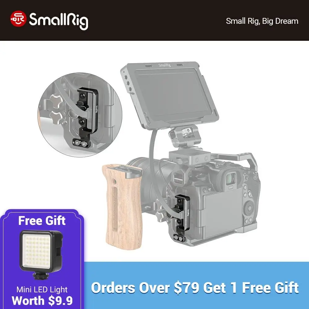 SmallRig HDMI and USB-C Cable Clamp With Two M3 Screws For EOS R5 and R6 Cage - 2981
SmallRig HDMI and USB-C Cable Clamp With Two M3 Screws For EOS R5 and R6 Cage - 2981