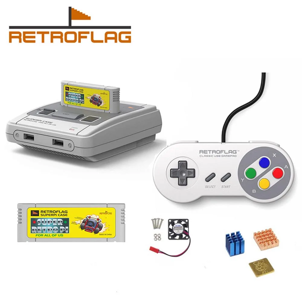 Retroflag SUPERPi CASE-J NESPi Case with Optional Game Controller for Raspberry Pi 3B Plus (3B+)/3B free shipping
Retroflag SUPERPi CASE-J NESPi Case with Optional Game Controller for Raspberry Pi 3B Plus (3B+)/3B free shipping