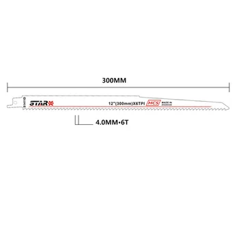 2PCS Sharp Bimetal Reciprocating Saw Blades Cutter S1411DF 300*19mm Set Cutting Woodworking Accessories
2PCS Sharp Bimetal Reciprocating Saw Blades Cutter S1411DF 300*19mm Set Cutting Woodworking Accessories