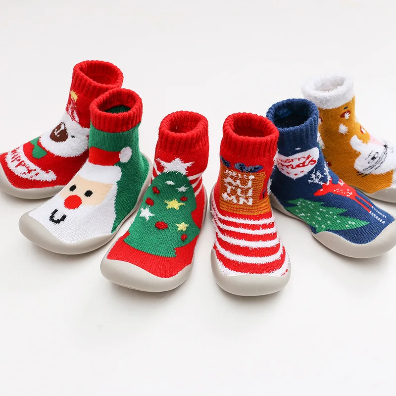 Christmas Socks Winter Terry Thickened Cartoon Baby Shoes Non-slip Floor Christmas Socks Baby Anti-skid Toddlers Red Floor Socks
Christmas Socks Winter Terry Thickened Cartoon Baby Shoes Non-slip Floor Christmas Socks Baby Anti-skid Toddlers Red Floor Socks