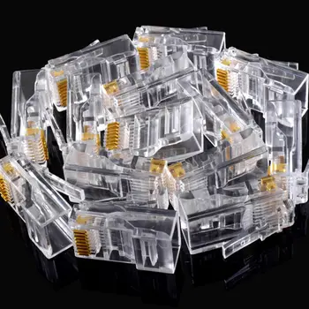 25Pcs Gold plated RJ45 Net Network Modular Plug Cat5 CAT5e Connector New Drop Shipping
25Pcs Gold plated RJ45 Net Network Modular Plug Cat5 CAT5e Connector New Drop Shipping