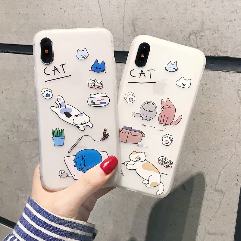 For Iphone 7 8 Plus 6s Cartoon Cat Everyday Pattern Phone Case For IPhone X XS 7 8 Plus 6 6S Soft Silicone Cover Case
For Iphone 7 8 Plus 6s Cartoon Cat Everyday Pattern Phone Case For IPhone X XS 7 8 Plus 6 6S Soft Silicone Cover Case