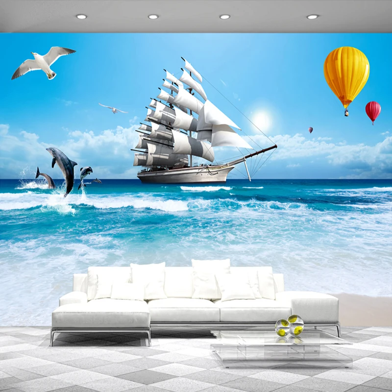 Drop Shipping Custom Photo Wallpaper Large Wall Painting 3D Stereoscopic Smooth Sailing Sea View Background Decoration Murale 
Drop Shipping Custom Photo Wallpaper Large Wall Painting 3D Stereoscopic Smooth Sailing Sea View Background Decoration Murale