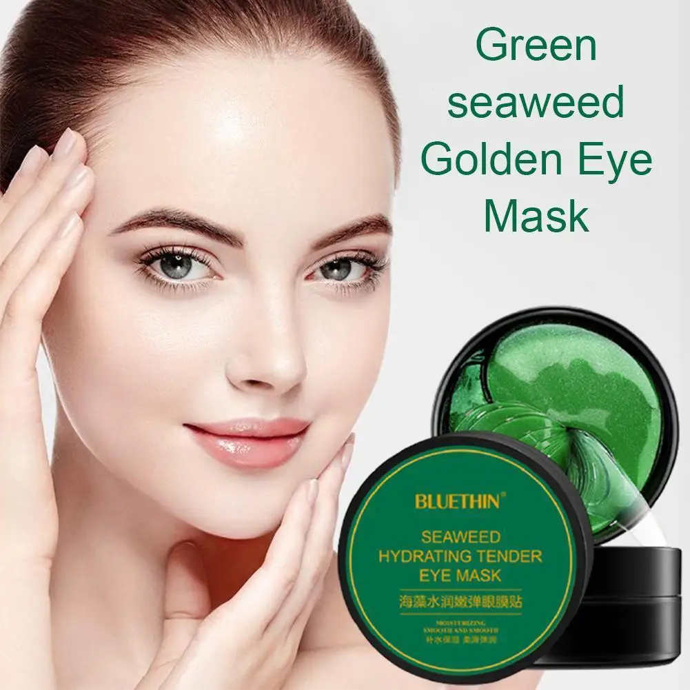 Green Seaweed Golden Eye Mask Eye Patches Removes Dark Circles Moisturizing Patch Bags Dark Mask Moisturize Eye Skin Tighte G8J5
Green Seaweed Golden Eye Mask Eye Patches Removes Dark Circles Moisturizing Patch Bags Dark Mask Moisturize Eye Skin Tighte G8J5