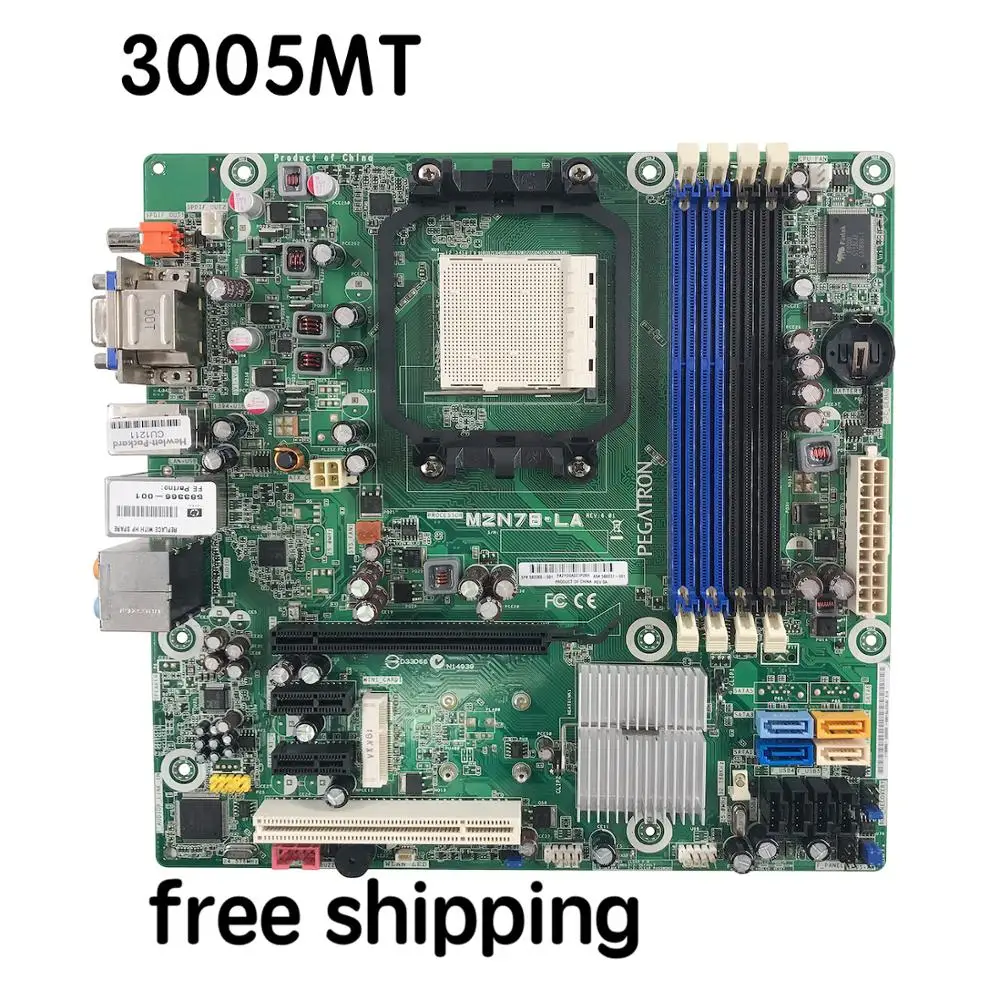 583366-001 For HP PRO 3005MT Motherboard M2N78-LA 586331-001 Mainboard 100%tested fully work 
583366-001 For HP PRO 3005MT Motherboard M2N78-LA 586331-001 Mainboard 100%tested fully work