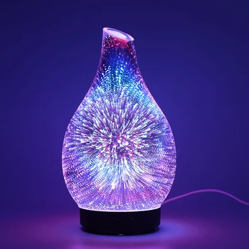3D Glass Artwork Aromatherapy Humidifier Aroma Essential Oil Diffuser Ultrasonic Humidifier with 7 color LED Light for Home 
3D Glass Artwork Aromatherapy Humidifier Aroma Essential Oil Diffuser Ultrasonic Humidifier with 7 color LED Light for Home