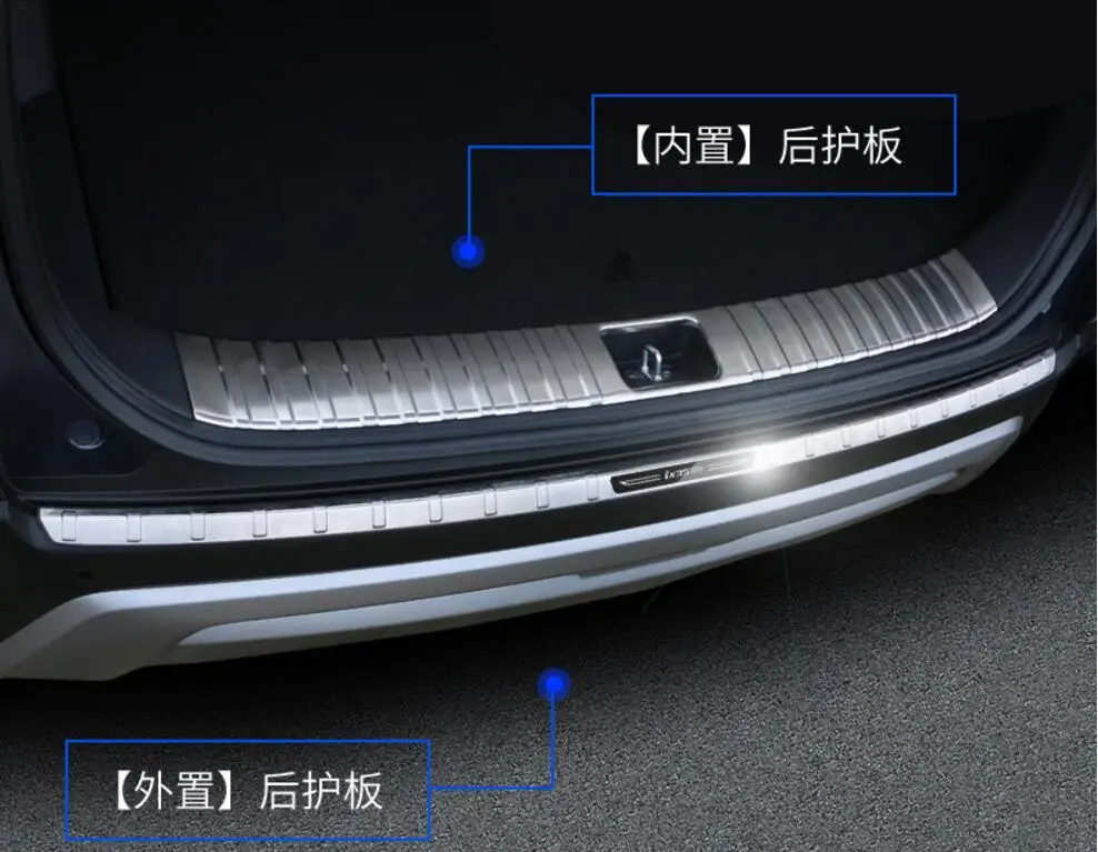 Stainless steel Car Rear Trunk Door Protector Trunk Sill Scuff Plate Fits For hyundai ix35 2018 2019
Stainless steel Car Rear Trunk Door Protector Trunk Sill Scuff Plate Fits For hyundai ix35 2018 2019