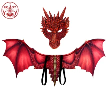 Hot Dragon cosplay wing mask cosplay party costume Adult halloween costumes for adult kids Dinosaurio latex masks Carnival Party
Hot Dragon cosplay wing mask cosplay party costume Adult halloween costumes for adult kids Dinosaurio latex masks Carnival Party