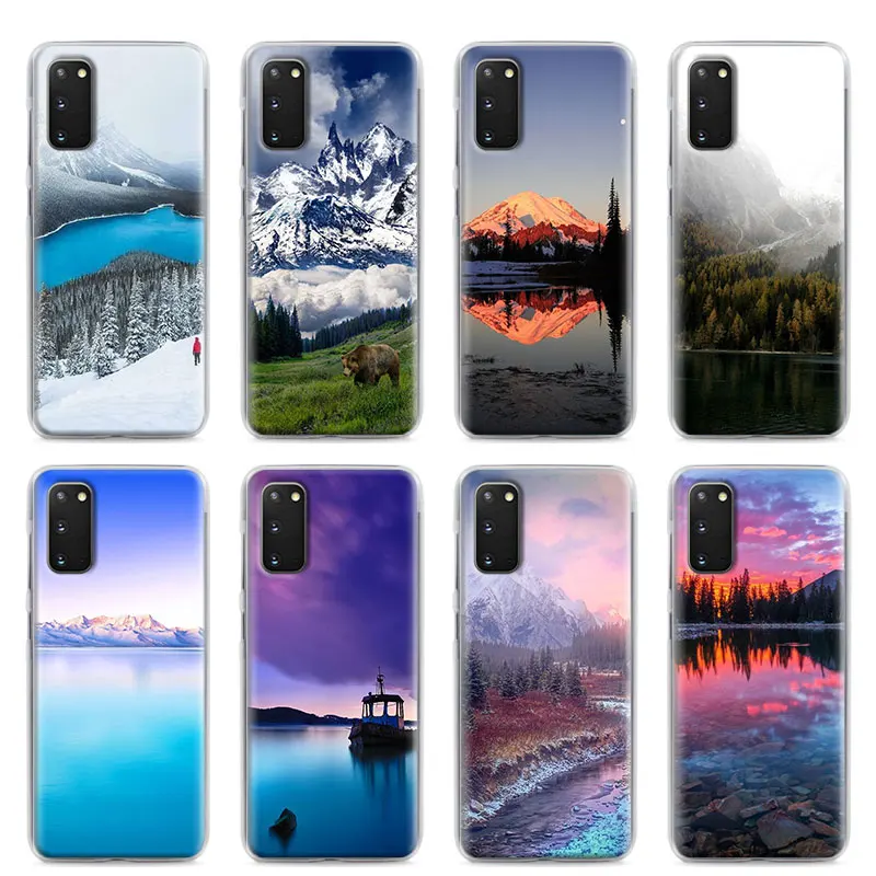 Чехол для телефона Samsung Galaxy S10 S10e S20 Ultra 5G S8 S9 Plus Note 10 Lite жесткий чехол с природным