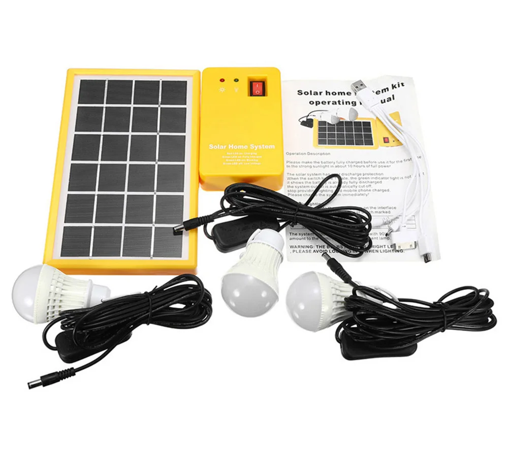 Portable Solar Panels Charging Generator Power System Home Outdoor Lighting for LED Bulb Solar Generators
Portable Solar Panels Charging Generator Power System Home Outdoor Lighting for LED Bulb Solar Generators