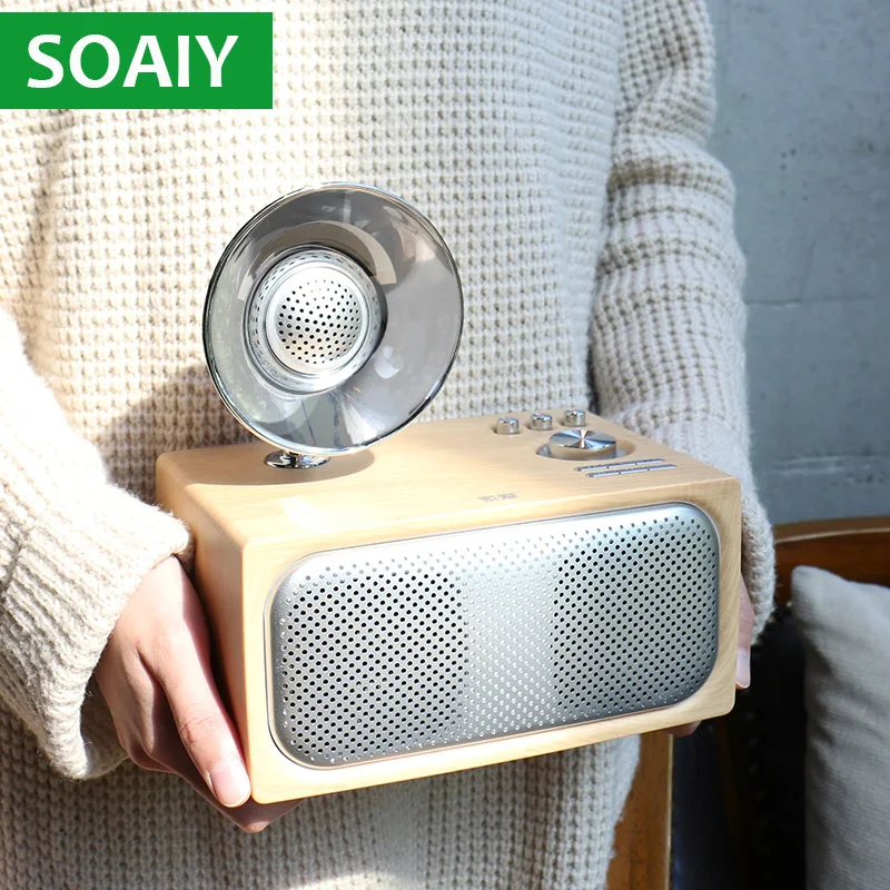 SOAIY E10 Wood Bluetooth Speaker Wireless Mini Audio Subwoofer Retro Home Portable Radio Car Computer Universal Gift Fast Ship
SOAIY E10 Wood Bluetooth Speaker Wireless Mini Audio Subwoofer Retro Home Portable Radio Car Computer Universal Gift Fast Ship