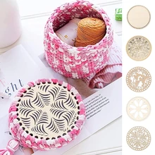 10 Styles Exquisite Crochet Basket Bottom Handwork Basket Base Bag Cover Wood Chips DIY Craft Weaving Supplies Bag Accessorie 
10 Styles Exquisite Crochet Basket Bottom Handwork Basket Base Bag Cover Wood Chips DIY Craft Weaving Supplies Bag Accessorie