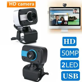 Rotary High Definition Webcam PC Laptop Desktop Computer Digital USB Camera for Video Recording with Microphone