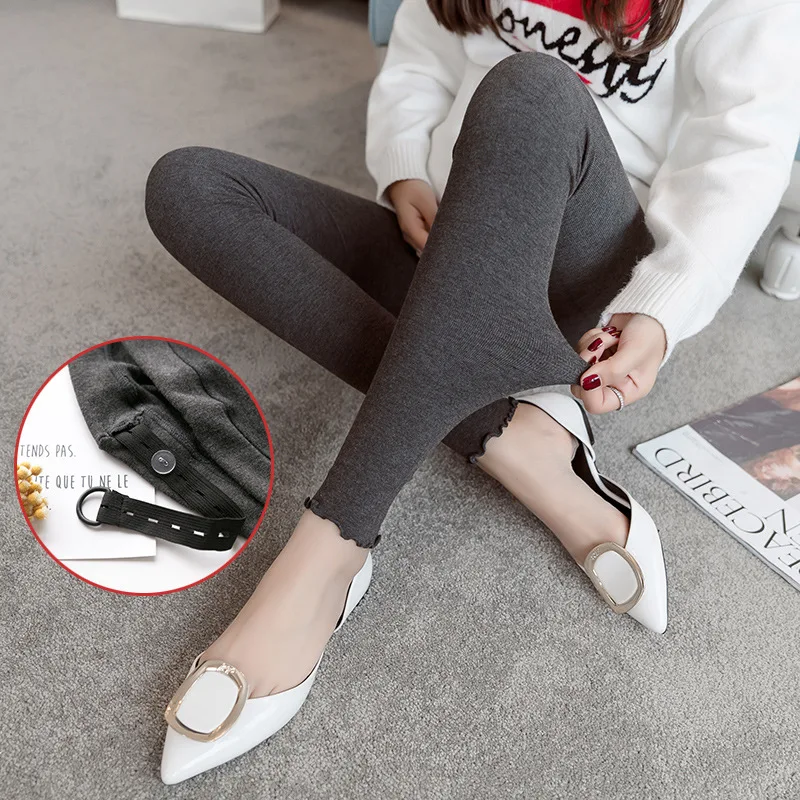 Leggings for Pregnant Woman 2019 Spring And Autumn Thin Outer Wear Elasticity Capri Pants Pregnant Women Frilled Abdominal Suppo
Leggings for Pregnant Woman 2019 Spring And Autumn Thin Outer Wear Elasticity Capri Pants Pregnant Women Frilled Abdominal Suppo