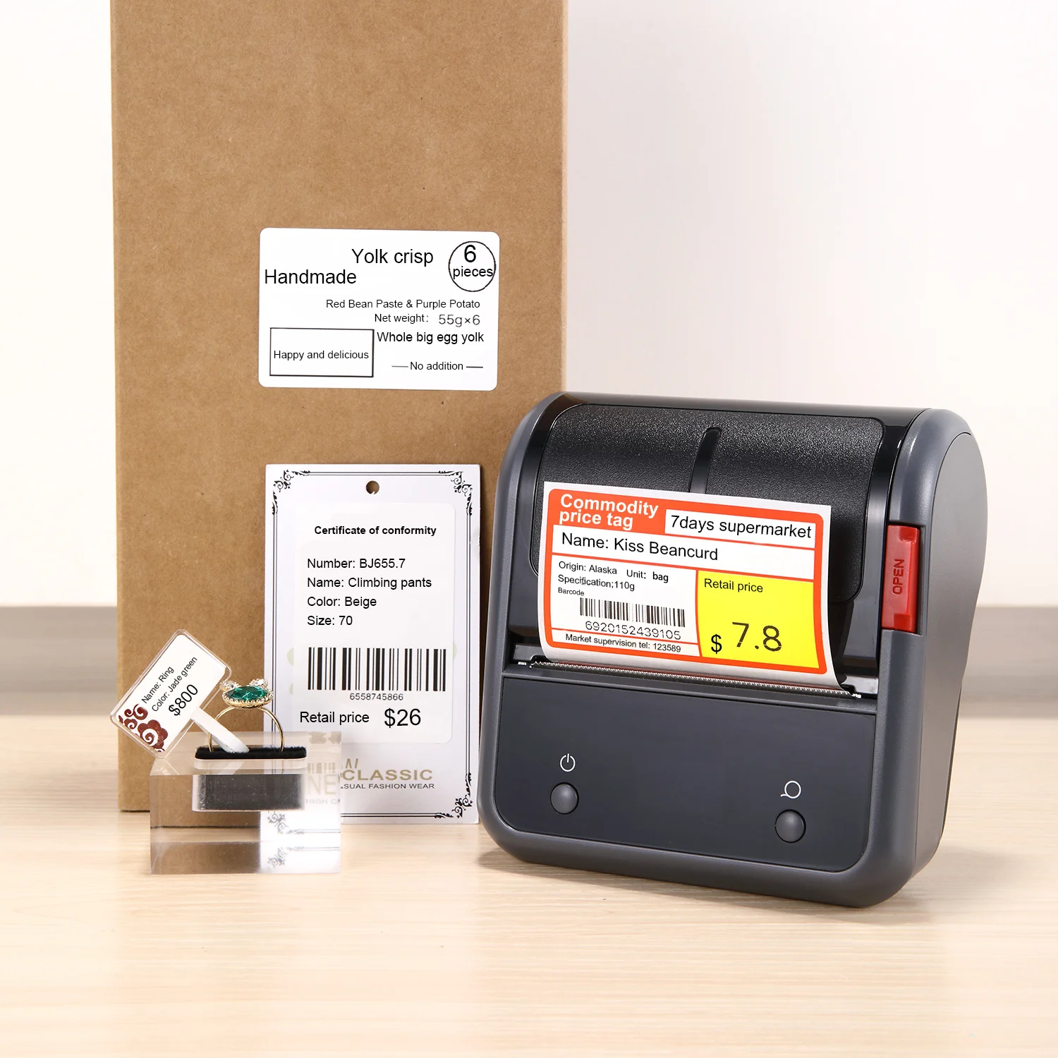 Niimbot B3S Portable 80mm Thermal Label Printer Bluetooth Label Maker Sticker Machine With Chargeable Battery For Ios Android
Niimbot B3S Portable 80mm Thermal Label Printer Bluetooth Label Maker Sticker Machine With Chargeable Battery For Ios Android