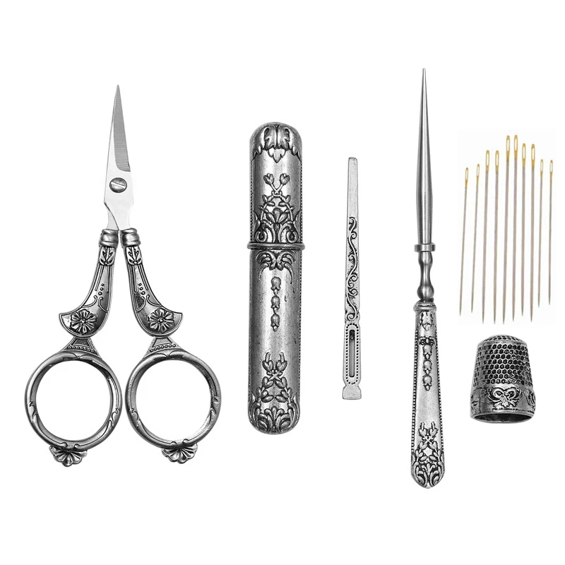 1 Set Vintage Scissor Zakka Needle Case Sewing Thimble Awl DIY Needlework Tools Cross Stitch Embroidery Scissors Sewing Scissors
1 Set Vintage Scissor Zakka Needle Case Sewing Thimble Awl DIY Needlework Tools Cross Stitch Embroidery Scissors Sewing Scissors