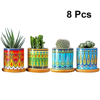 1 Set of Cylindrical Succulent Planters Mini Ceramic Flowerpot Mandala Pattern Bonsai Pots for Home Office
1 Set of Cylindrical Succulent Planters Mini Ceramic Flowerpot Mandala Pattern Bonsai Pots for Home Office