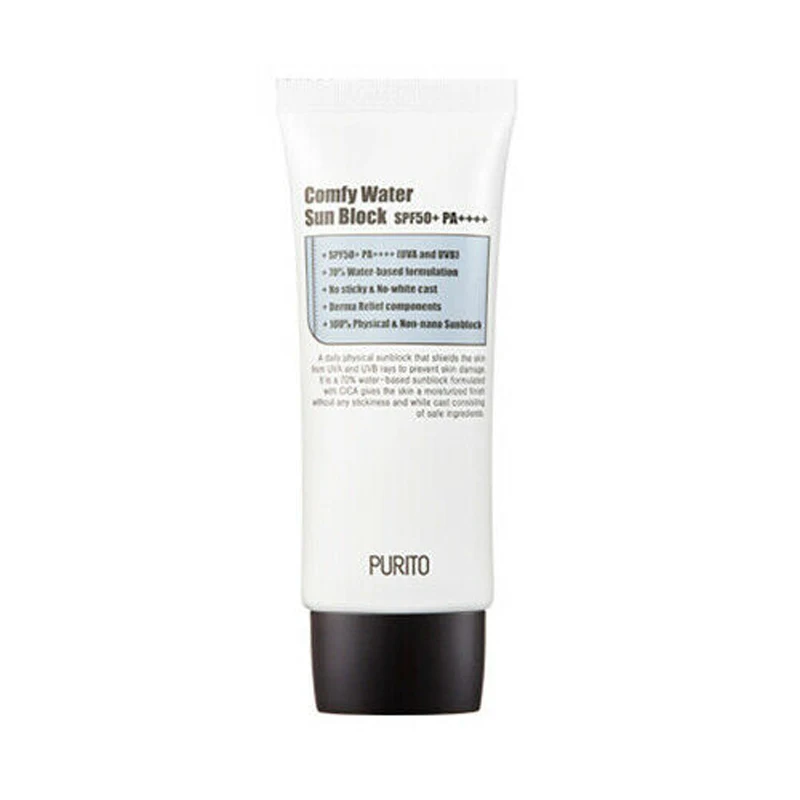 PURITO Comfy Water Sun Block SPF50+ PA++++ 60ml Korea Physical Sunblock UV Isolation Cream Skin Moisturizing Whitening BB Cream
PURITO Comfy Water Sun Block SPF50+ PA++++ 60ml Korea Physical Sunblock UV Isolation Cream Skin Moisturizing Whitening BB Cream